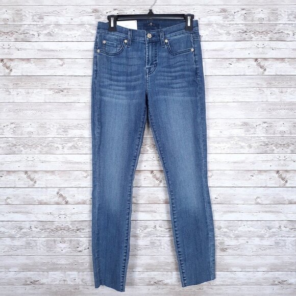 7 For All Mankind Denim - 7 for all Mankind Womens Jeans Sz 26 Gwenevere Ankle Skinny 17A